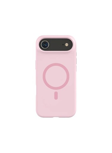 Mobcos iPhone 17 Air Pink Elite Ring Premium Silicone MagSafe Case for iPhone   Silky Soft Touch   Military-Grade Shockproof Protection   Strong Magnetic Compatibility   Luxury Slim Cover