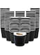 Espresso Cup [100 pcs] Double Paper Heat resist Qahwa Disposable 4 oz insulated ripple Cup For Office &amp; Home Black Cup perfect for Events, parties and special occasions, espresso, Arabic coffee