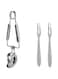 SYOSI Snail Tong Forks Set Stainless Steel Escargot Tongs Snail Fork Clip Food Serving Tongs Escargot Dining Set for Kitchen Cooking Restaurant Serving 3Pcs