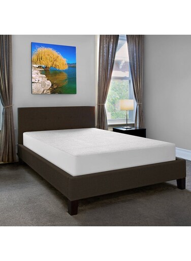 Linen Klub Waterproof Mattress Protector Cotton White 120x200cm