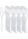 SNH Packing Plastic Disposable Fork 50-Pieces, Clear
