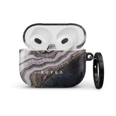 جراب Burga AirPods 3 Magic Night الأنيق الواقي لسماعات Apple AirPods، غطاء شحن LED مرئي، مقاوم للخدش والصدمات