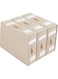 Bed Sheet Organizers 3 PCS, Foldable Bed Sheet Storage Containers with Clear Window, King Large Cube Bed Sheet Set Organizers, Linen Closet Storage for Bed Sheets, Duvet Covers &amp; Pillowcases, Blankets