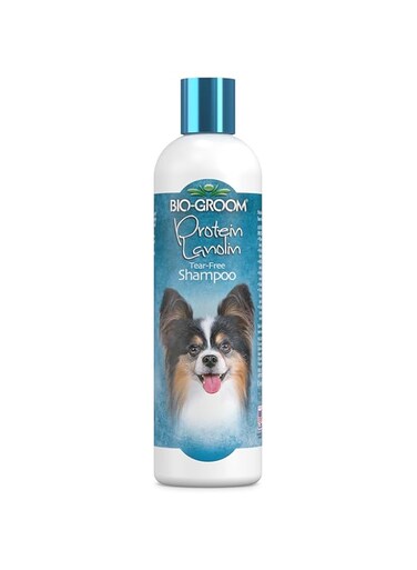 Bio-groom PROTEIN-LANOLIN SHAMPOO 12OZ, Animal Fur Cleaner Conditioner, standard, 12-Ounce, 300020