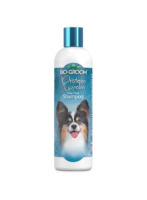 Bio-groom PROTEIN-LANOLIN SHAMPOO 12OZ, Animal Fur Cleaner Conditioner, standard, 12-Ounce, 300020