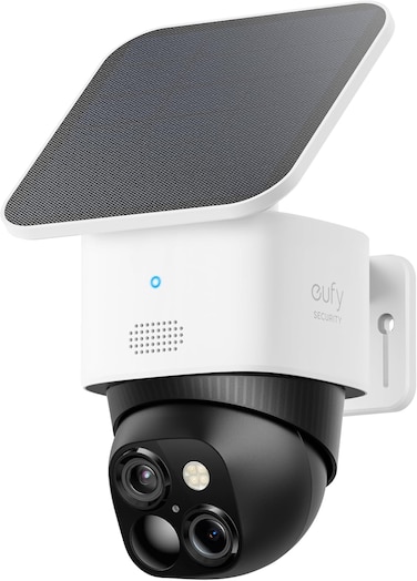 eufy Security SoloCam S340, Solar Security Camera, Wireless Outdoor Camera, 360&deg; Pan &amp; Tilt Surveillance, No Blind Spots, 2.4 GHz Wi-Fi, No Monthly Fee, HomeBase S380 Compatible