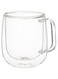 Double Wall Isolated Glass Coffee Mug, 250 ml