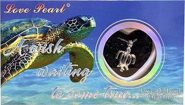 Love Pearl Creations Animals Wish Kit with Pendant Necklace (Turtle)
