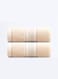 2 Pieces Set - Luxury Soft Large Bath Towels 100% Cotton 400 GSM for Beach, Spa, Hotel, Bathroom 70x140cm (Light Ivory)