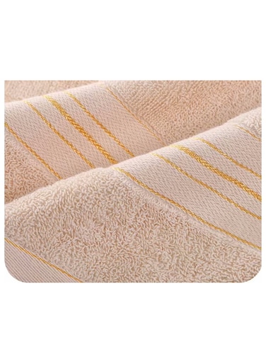 2 Pieces Set - Luxury Soft Large Bath Towels 100% Cotton 400 GSM for Beach, Spa, Hotel, Bathroom 70x140cm (Light Ivory)