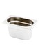 Met Lux 7 Inch x 4.3 Inch x 4 Inch Steam Table Pan, 1 One Ninth Hotel Pan - Anti-Jam, Deep, Silver Stainless Steel Table Pan, With Collapsible Handles, For Parties Or Events