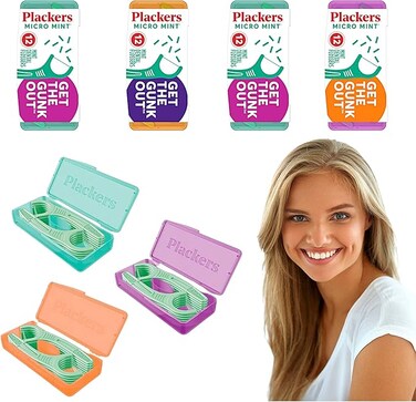 Plackers Micro Mint Mint Dental Flossers 12 Count