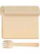 4 inch Mini Wooden Forks, Biodegradable Compostable Birchwood, Food Grade Disposable Spoons Disposable Wooden Cutlery for Parties, Weddings, Camping.