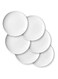 DELLING Porcelain Appetizer Plates Set - 7 Inches White Dessert/Salad Plate - Small Kitchen Dinnerware Dishes Set for Snacks, Appetizer, Ice Cream- Serving Plates Set, Set of 6