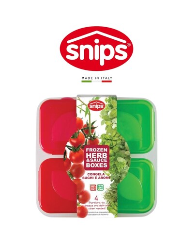 Frozen Sauce &amp; Herb Set &acirc;&euro;&ldquo; 4 Single-Portion 100ml Boxes with Tray, Made in Italy