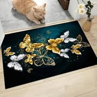 Solid Soft Non-Slip Absorbent Living Room Carpet 80x120 cm