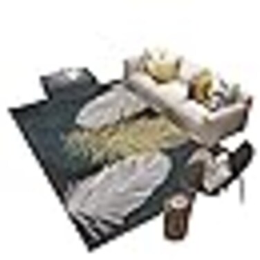 Solid Soft Non-Slip Absorbent Living Room Carpet 80x120 cm