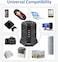 BEPiTECH 12-in-1 Extension Tower with 8 UK-UAE Power Sockets and 4 USB Ports, 2-Meter Cord, Space-Saving and Elegant Design for Office, meeting room and Home, Compatible with Multiple Large Plugs
