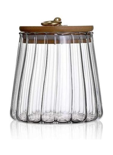 Glass Food Storage Jar Clear 10 x 8.5 x 11.5cm
