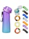 Alpha Fit Flavored Water Bottle, Air Water Bottle with Flavor Pods, Flavor Water Bottle, Air Water Bottle, for Kids, 25oz, 750ml (Purple Unicorn - 1 bottle (25 oz/750 ml) + 3 pods in random flavors)