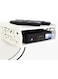 wolpin Polyvinyl Chloride Wall Shelves Set Top Box Holder, Modern Design Wifi Router Stand Wall Remote Shelf For Home Living Room (Pack Of 1) White