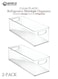 Pack of 2 Clear Plastic Refrigerator Storage Organizer Bins Food Container Box with Handles for Fridge Freezer Pantry Kitchen Cabinet