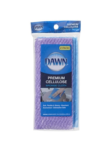 Dawn 233672 Cellulose Sponge Cloth, 2 Piece