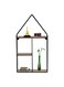METAL WIRE WALL SHELVES HOUSE SHAPED SIZE: 30x10x56cm