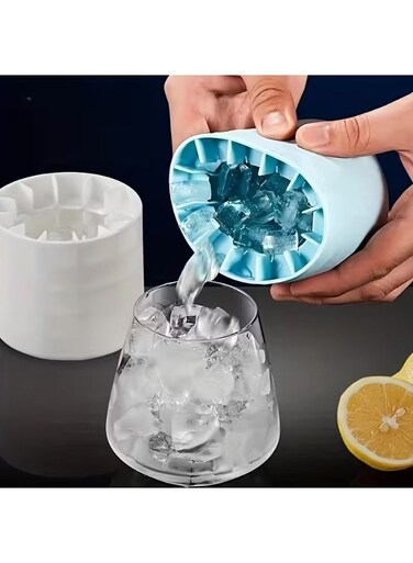 1pc, Make Perfectly-Shaped Ice Cubes With This Easy-Release Silicone Ice Cube Mold - Holds Up To 60 Cubes! Kitchen Accessories