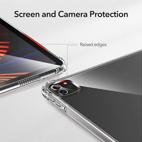 Muzz Clear Case for iPad Pro 11 inch, 2022/2021/2020/2018 Model, Reinforced Corners Cover for iPad Pro (1st/2nd/3rd/4th) 11-Inch (11&quot; iPad Pro (2018/2020/2021/2022))