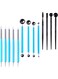 DELFINO 13 Pcs Polymer Clay Tools, Clay Sculpting Tools Kits, Dual-Ended Design Pottery Tools, Ball Stylus Dotting Tools, Ball Rod Stylus Modeling Tools for Clay, Pottery, Ceramics Artwork &amp; Crafts