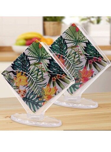 Napkin Holder, Decorative Clear Beverage Napkin Holder for Bathroom Kitchen Dining Table, Coffee Filter Holder Hotel Restaurant d&Atilde;&copy;cor - Clear 2 Pack