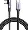 UGREEN USB C to USB C Cable Right Angle 2M 100W 5A PD Fast Charge Type 90 Degree Power Data Lead Compatible with iPhone 17-15 Series, MacBook Pro/Air,iPad Pro,Samsung S25/24/ultra,Huawei Lenovo Dell