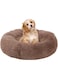 EETU Modern Soft Plush Round Pet Bed for Cats Dogs,Brown Pet Bed,Anti-Anxiety Donut Machine Washable Pet Bed,Anti-Slip Soft Dog Bed,Warming Autumn Winter Indoor Snooze Sleeping Cozy Kitty Teddy Kennel