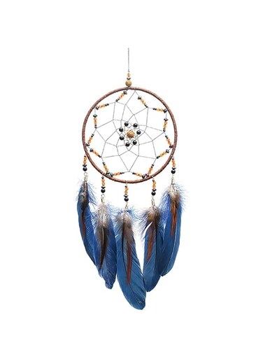 NALACAL Dream Catcher Handmade Traditional Feather Hanging Home Wall Decoration Craft Ornament for Home, Bedroom, Kids, Boys Native American Style D&eacute;cor (Star)