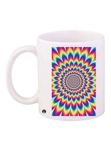 Graphic Printed Coffee Mug White/Pink/Yellow