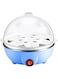 HITIMI Electric Boiled Egg Cooker Boiler Maker Rapid Heating Stainless Steel Steamer Pan Cooking Tool (Blue)