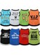 Reginary 8 Pieces Dog Shirts Boy Funny Printed Puppy Shirts Summer Male Soft Dog Clothes Breathable PET T Shirts Outfits Dog Sweatshirt Clothing (Medium)