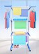 Coat Rack Three Layer Multi-function Floor Standing Clothes Dryer