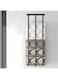 Towel Racks for Bathroom, Towel Storage Rack for Rolled Towels, Wall Mounted Vertical Bath Towel Holder with 3, Suitable for Bathe Towels and Hand Towels, Space Saving (Black)