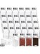 30 Pack Glass Salt and Pepper Shakers Set - 3.3oz Spice Jars with Stainless Steel Lids, Clear Refillable Shakers for Restaurants, Kitchens, Food Trucks &amp; Home Use (3.2" x 1.5")