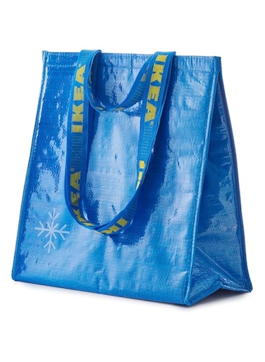 BFSEALS Cooler Bag Insulated, 1 pcs. Economic and Elegant Design, Blue &ndash; IK Frakta, 15 x 15 &frac34; x 7 in. Collapsible, Reusable, Durable, Perfect for Outdoor Activities, Free &amp; Quick Shipping from USA.