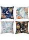 Throw Pillow Covers 4 Pack Ramadan Pillow Covers 18 x 18 inch Breathable Velvet Cushion Protectors for Ramadan Living Room Sofa Couch Decoration (Pattern A, Velvet)