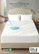 Premium Bamboo Grey Mattress Protector 90x200+35CM Breathable &amp; Waterproof
