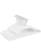 DAY Metal Hangers Shirt Hangers Wire Hangers 42cm Strong Anti-Slip Hangers Space Saving Rubber Coated Hangers Heavy Duty Hangers Pack of 40 (White)