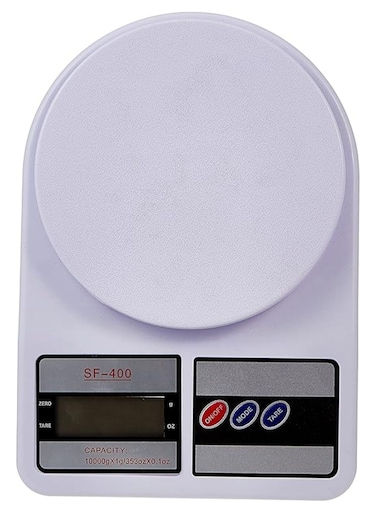 Digital Weighing Scale 7Kg White/Black