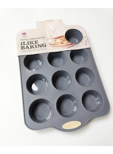 Silicon 12 Muffins Cake Pan Heat Proof, Oven proof , Easy release