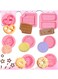 Cookie Silicone Molds, Silicone Candy Chocolate Molds, 8Pcs Food Grade Non-Stick Baking Molds for Cake, Mousse, Butter, Clay, Plaster, Dough, Marzipan, Candy