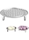 nalaina Steamer Rack, Stainless Steel Round Steaming Rack Steam Tray with Removable Legs for Veggie Fish Seafood Cooking, Expandable to Fit Various Steamer Cookware Multi-functional Steamer Basket
