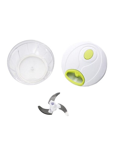 Manual Vegetable Chopper White/Green/Clear 400ml